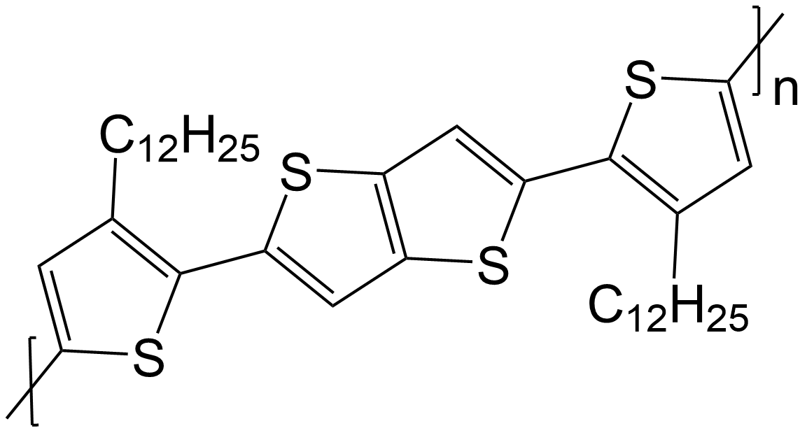 Poly[thiazolo[5,4-d]thiazole- 2,5-diyl(4,4'-dodecyl[2,2'- bithiophene]-5,5'-diyl)thieno[3,2-b]thiophene-2,5-diyl(4,4'- dodecyl[2,2'-bithiophene]- 5,5'-diyl)]/